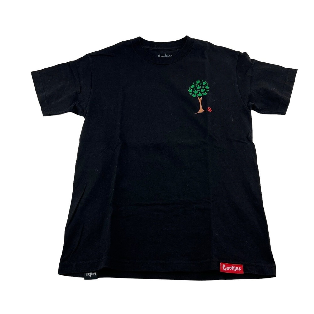 Cookies SF‎ Black Weed Leaf Cannabis Marijuana Tree Leafs Cotton T-Shirt Size M